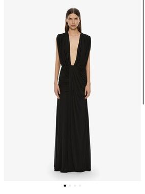 Christopher Esber Ripple Drape Gown in Black